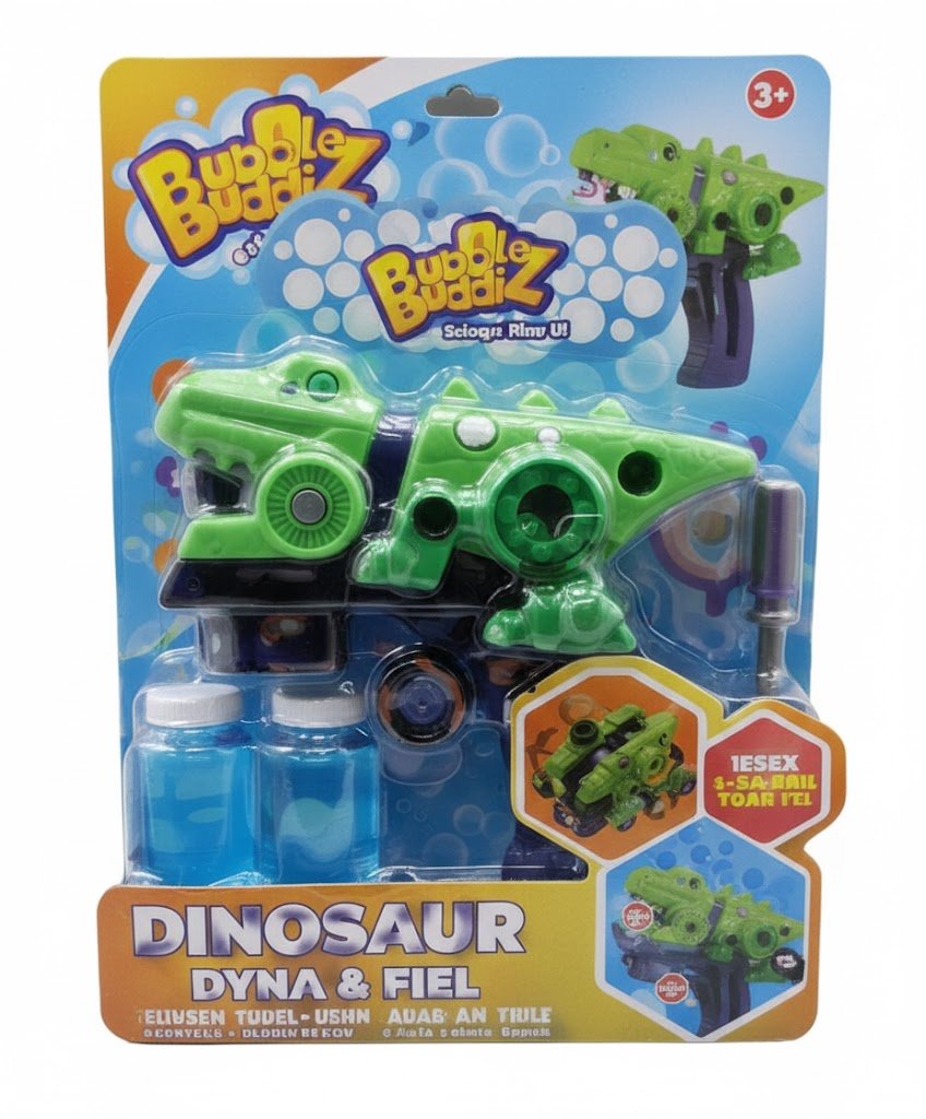 Bubz Electric DIY Disassembling Dinosaur Bubble Gun BB81278 — image 1