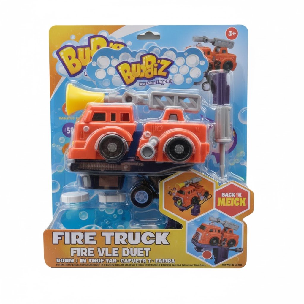 Bubz Electric DIY Fire Truck Bubble Gun BB81288 — image 1