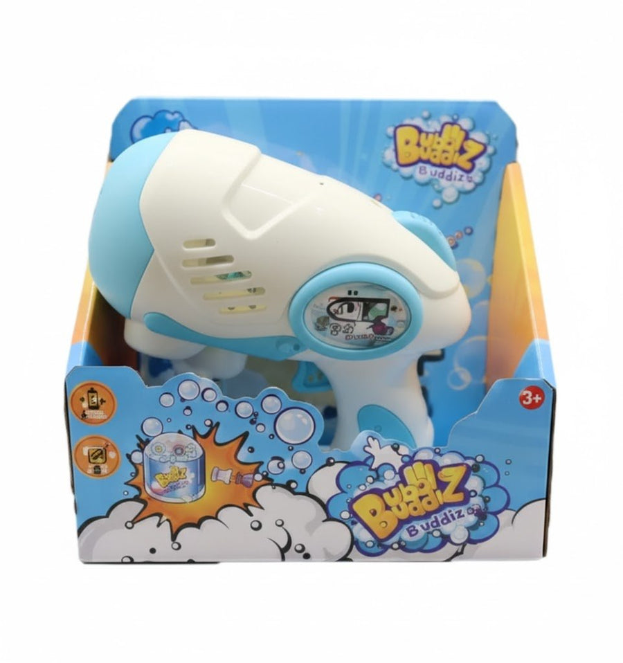 Bubz Full Automatic Five Hole Mechanical Fish Bubble Gun Light Music BBA308 — image 1