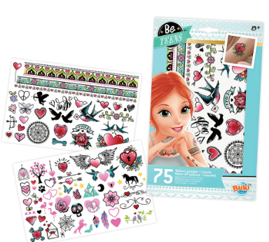 Buki 75 Wash - Off Tattoos - Assortment TA001Buki 75 Wash - Off Tattoos - Assortment TA001 - Colorland Toys