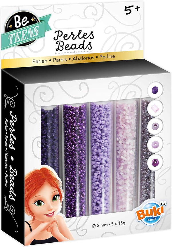 Buki Bead Tubes Purple PE008