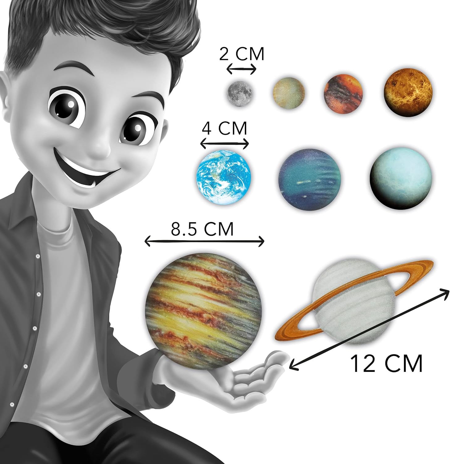 Buki France Glow Solar System 3DF10 – Wall Stickers - Colorland Toys