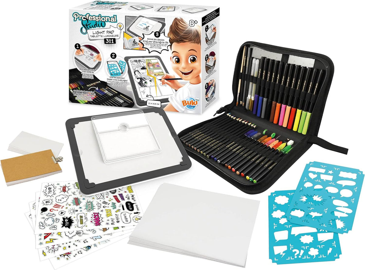 Buki Professional Studio 3 - in - 1 Light Pad 5432 - Colorland Toys