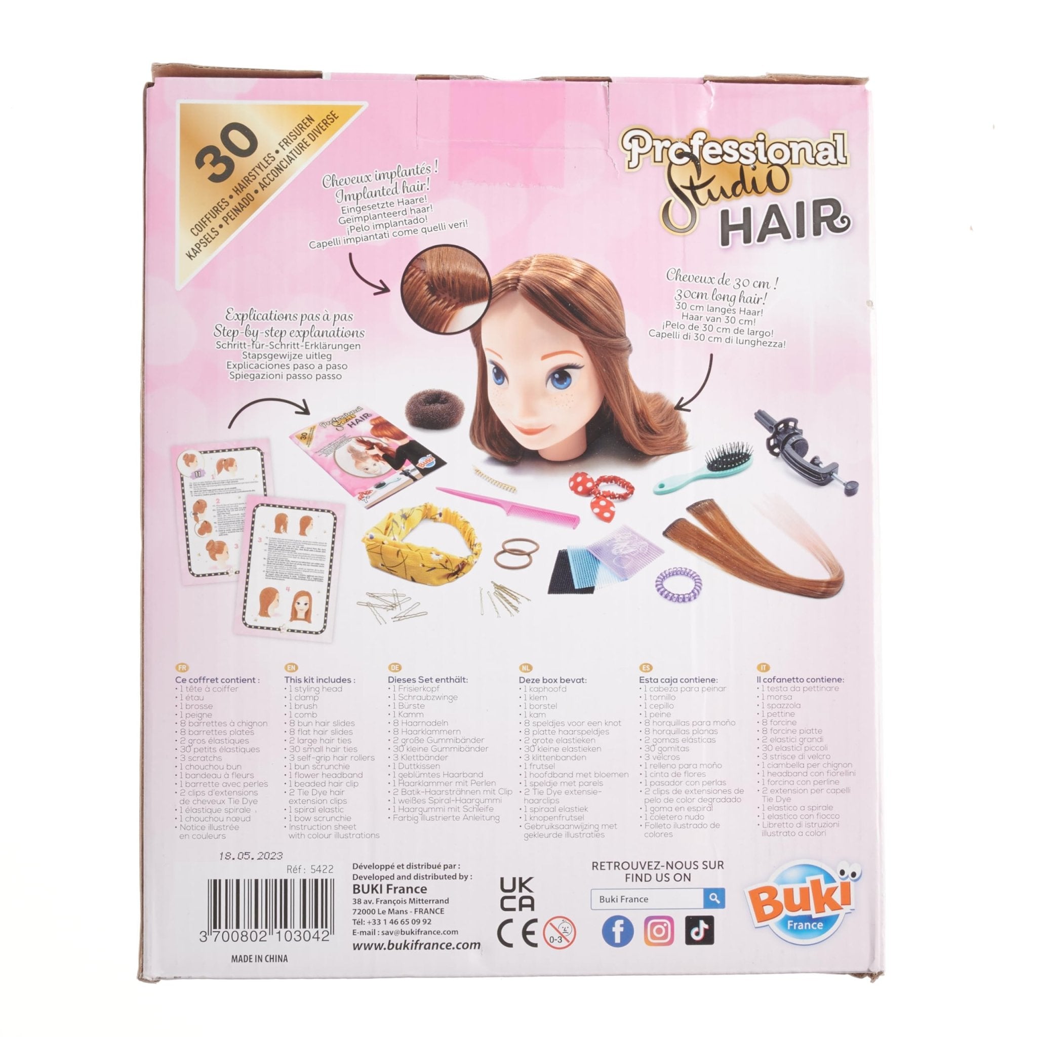 Buki Professional Studio Hair 5422 - Colorland Toys