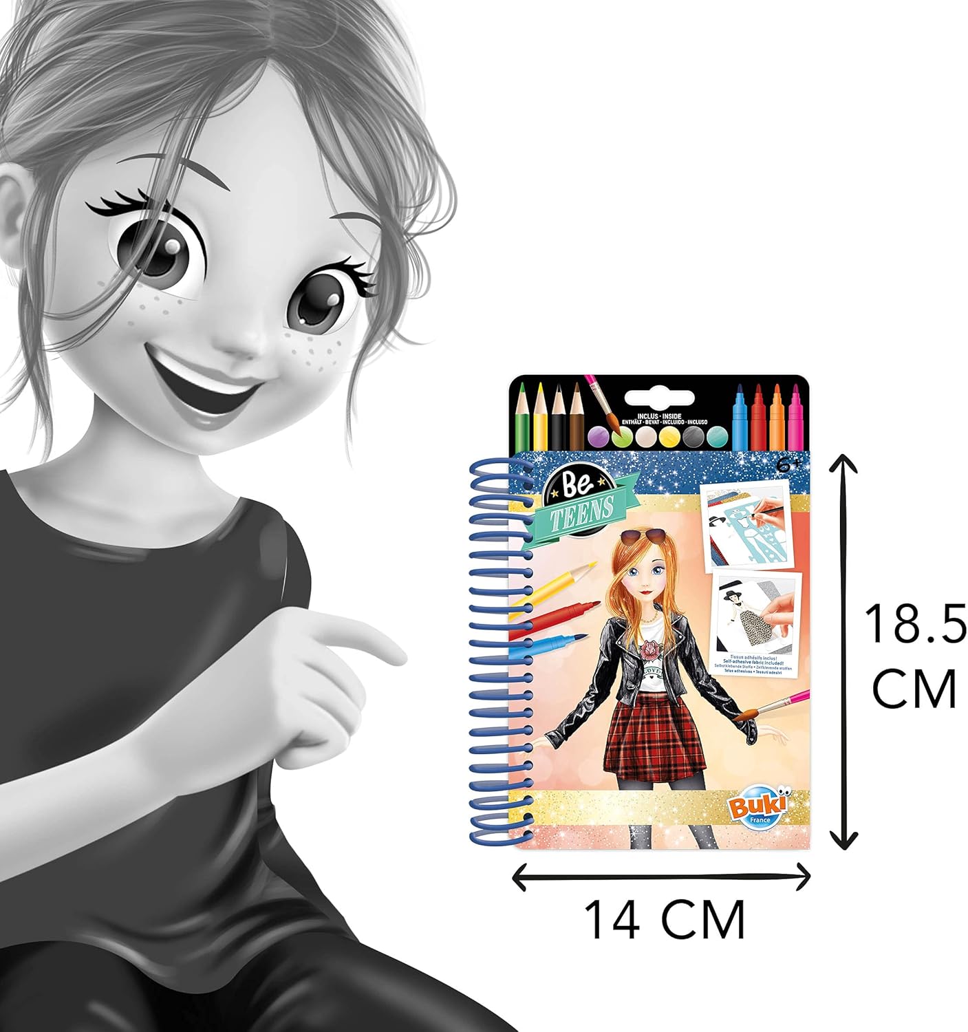 Buki Sketchbook – Rock Outfits CM103 - Colorland Toys