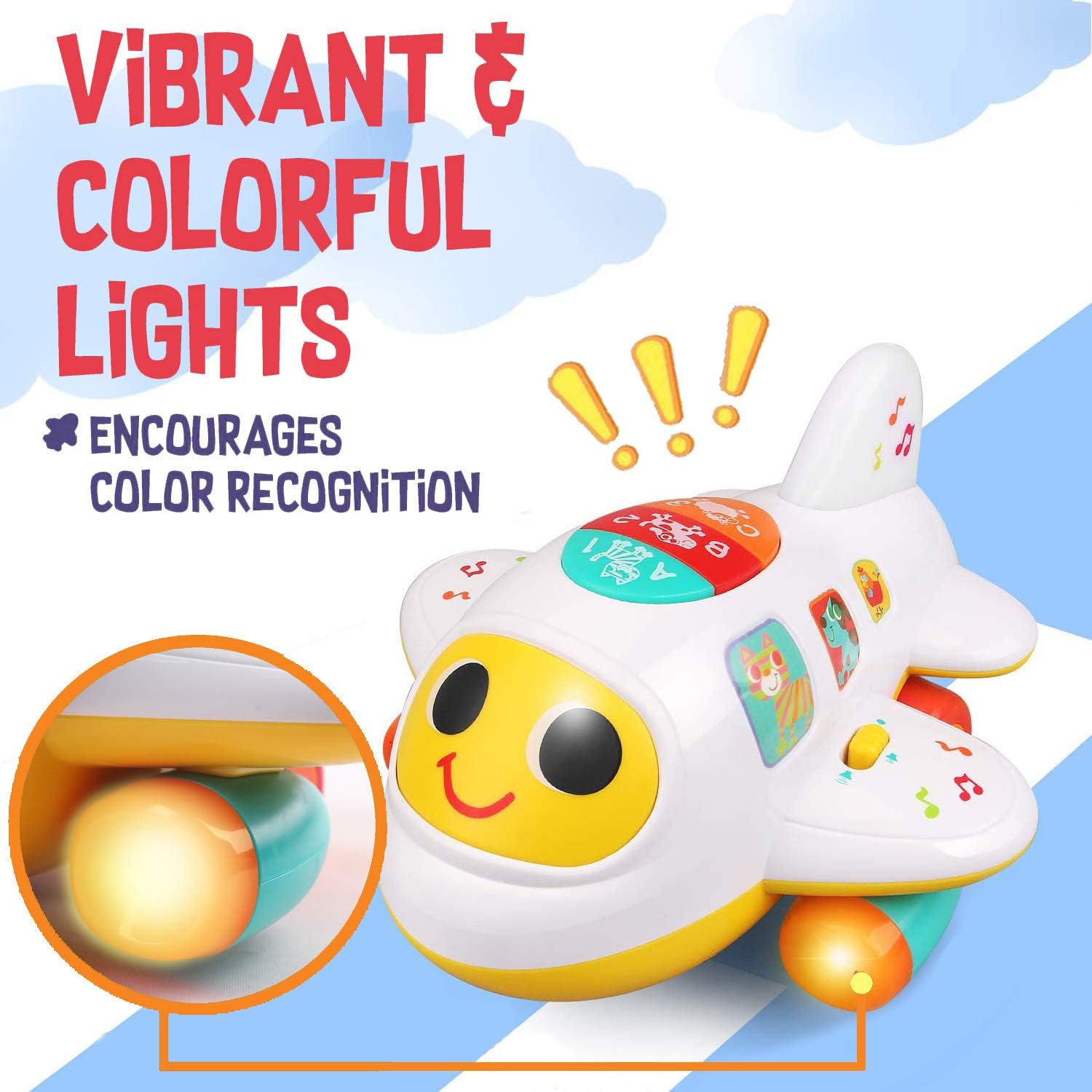 Bump 'n Go Learning Plane 6103 - Colorland Toys