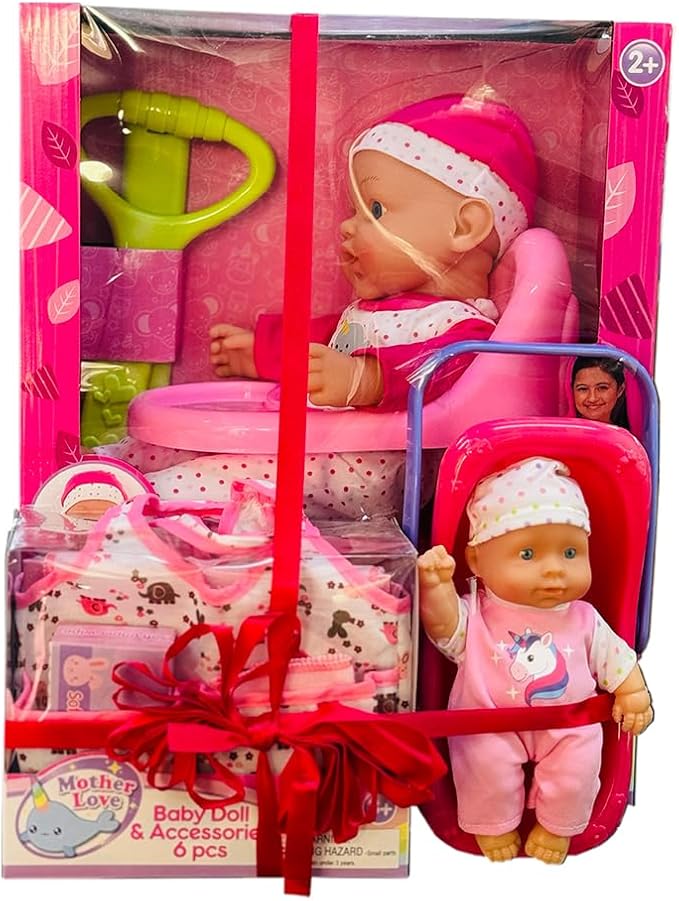 Bundle Offer! Mother Love Baby Doll & Accessories 3 Pc set - Colorland Toys