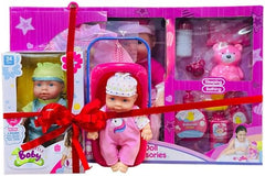 Bundle Offer! Mother Love Baby Doll & Accessories 4 Pc set - Colorland Toys