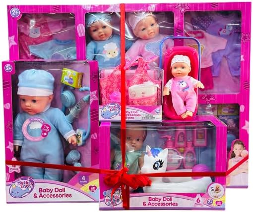 Bundle Offer! Mother Love Baby Doll With Accessories 5 Pc set — image 1