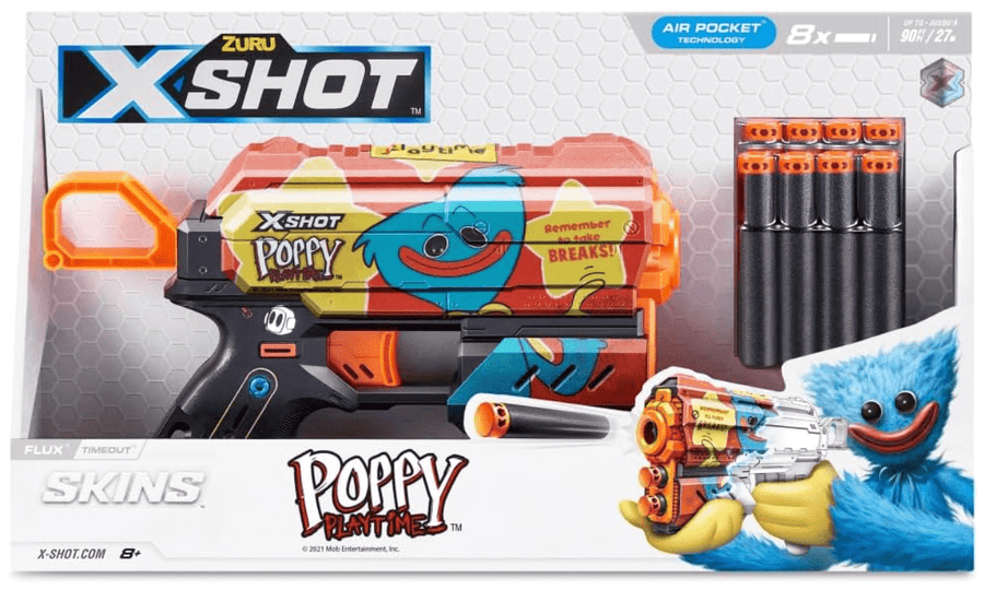 Bundle Offer X-Shot Skins Last Stand Dart Blaster With Flux Poppy Playtime — image 1