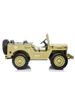 Kids Military Willy Jeep Ride-On 3-Seater Light Green12V 4M DM101