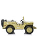 Kids Military Willy Jeep Ride-On 3-Seater Light Green12V 4M DM101 - Colorland Toys