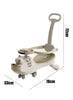 Premium Swing Car With Light & Music Beige MN072