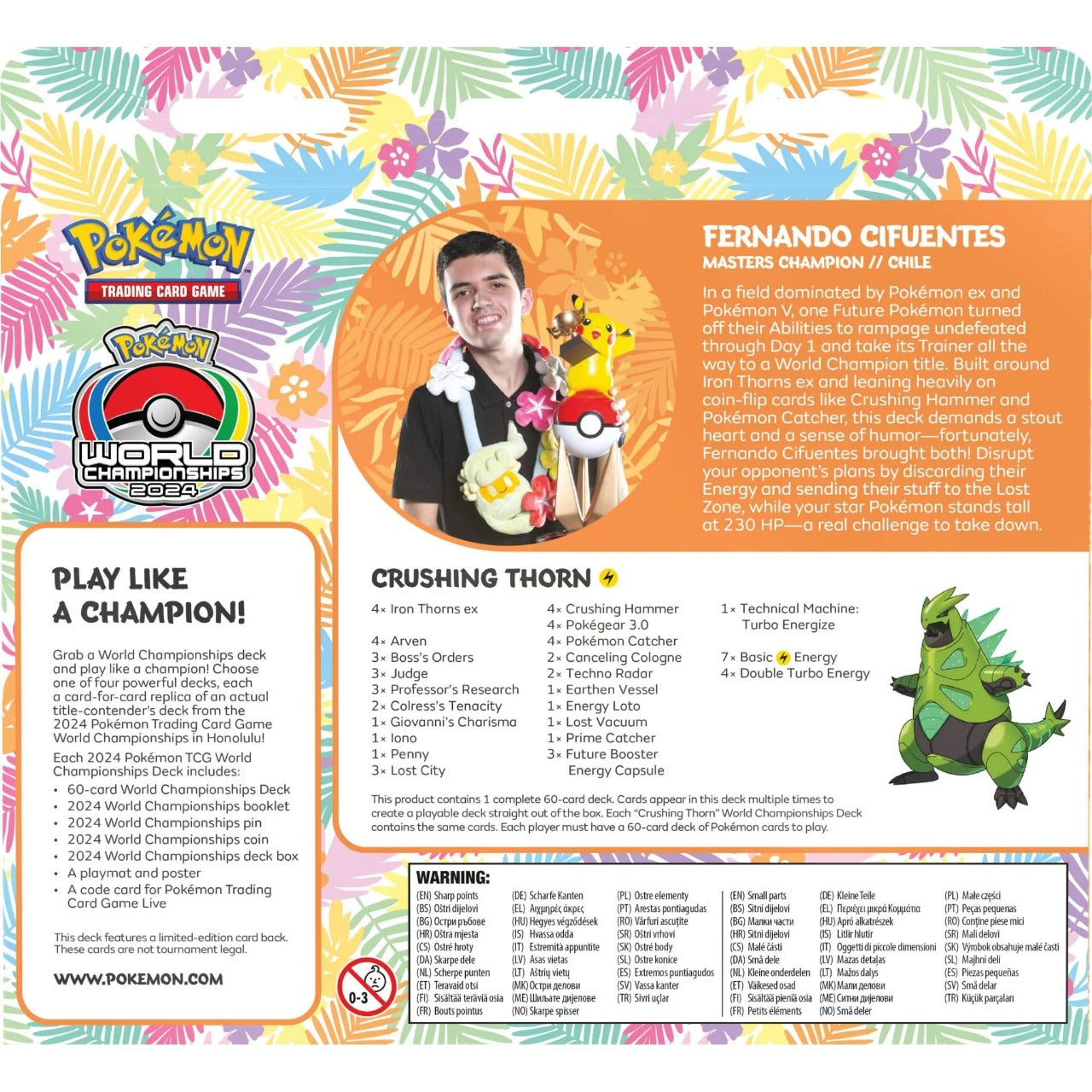 Pokemon TCG: World Championship Decks 2024 Asst 100-10166 - Colorland Toys