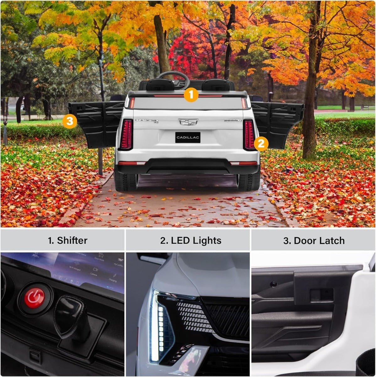 Cadillac Escalade Rideon Car White HL688 - Colorland Toys