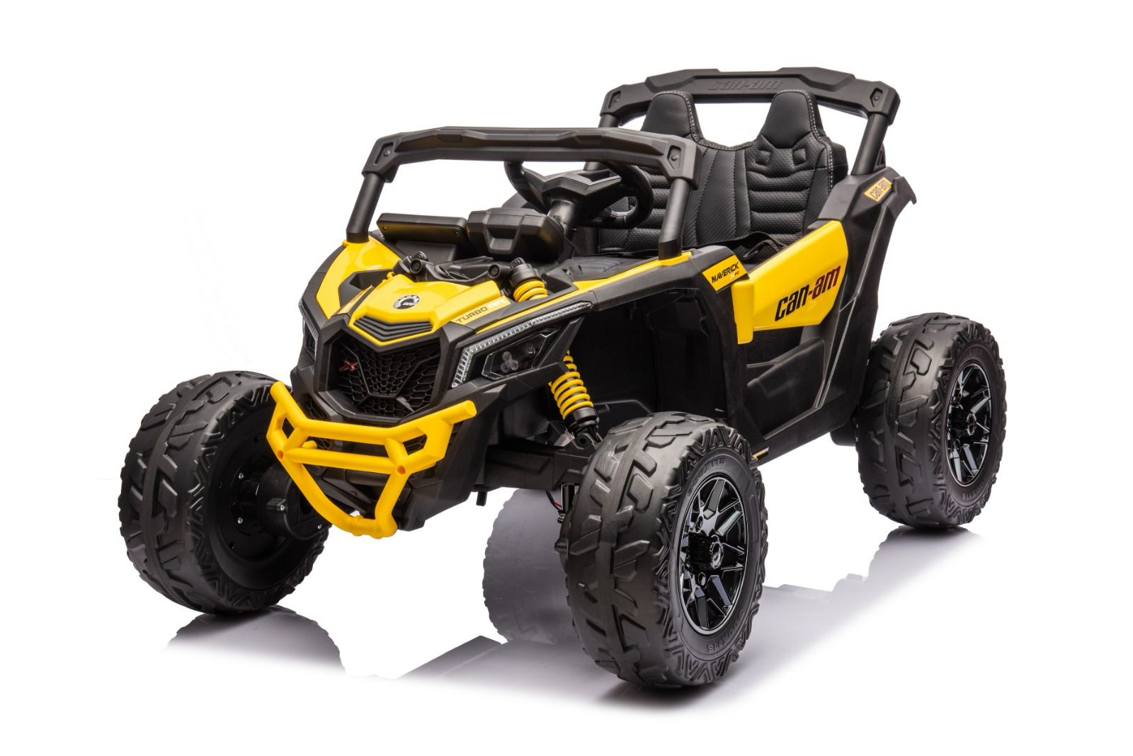Can - Am Maverick Turbo RR 12V 10AH/4M Yellow DKCA003 - Colorland Toys