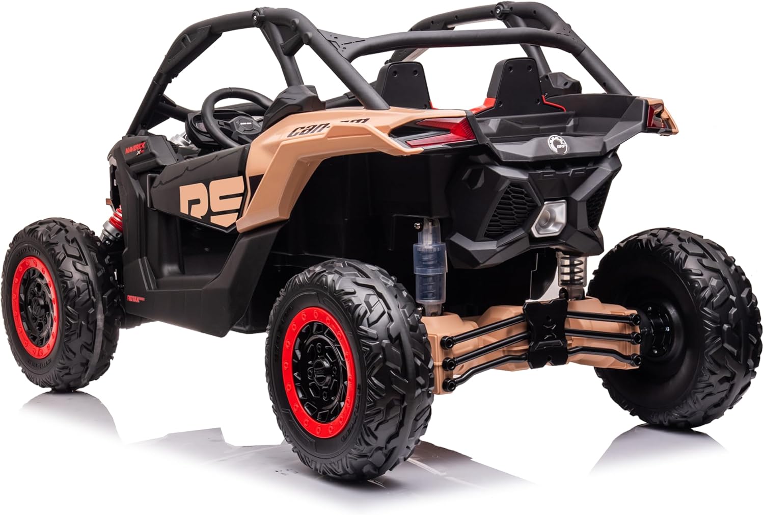 Can - Am Maverick Turbo RR Truck Plastic 12V14AH/4M Black/Gold DK - CA001 - Colorland Toys