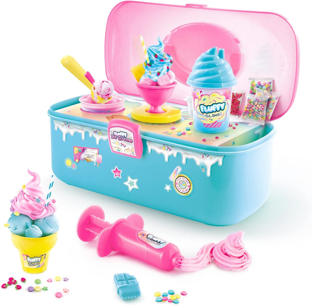 Canal Toys Fluffy Slime Case with Accessories – DIY Slime Kit (Purple, SSC 206) — image 11