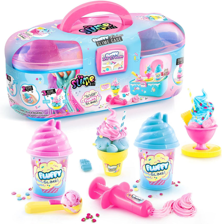 Canal Toys Fluffy Slime Case with Accessories – DIY Slime Kit (Purple, SSC 206) — image 1