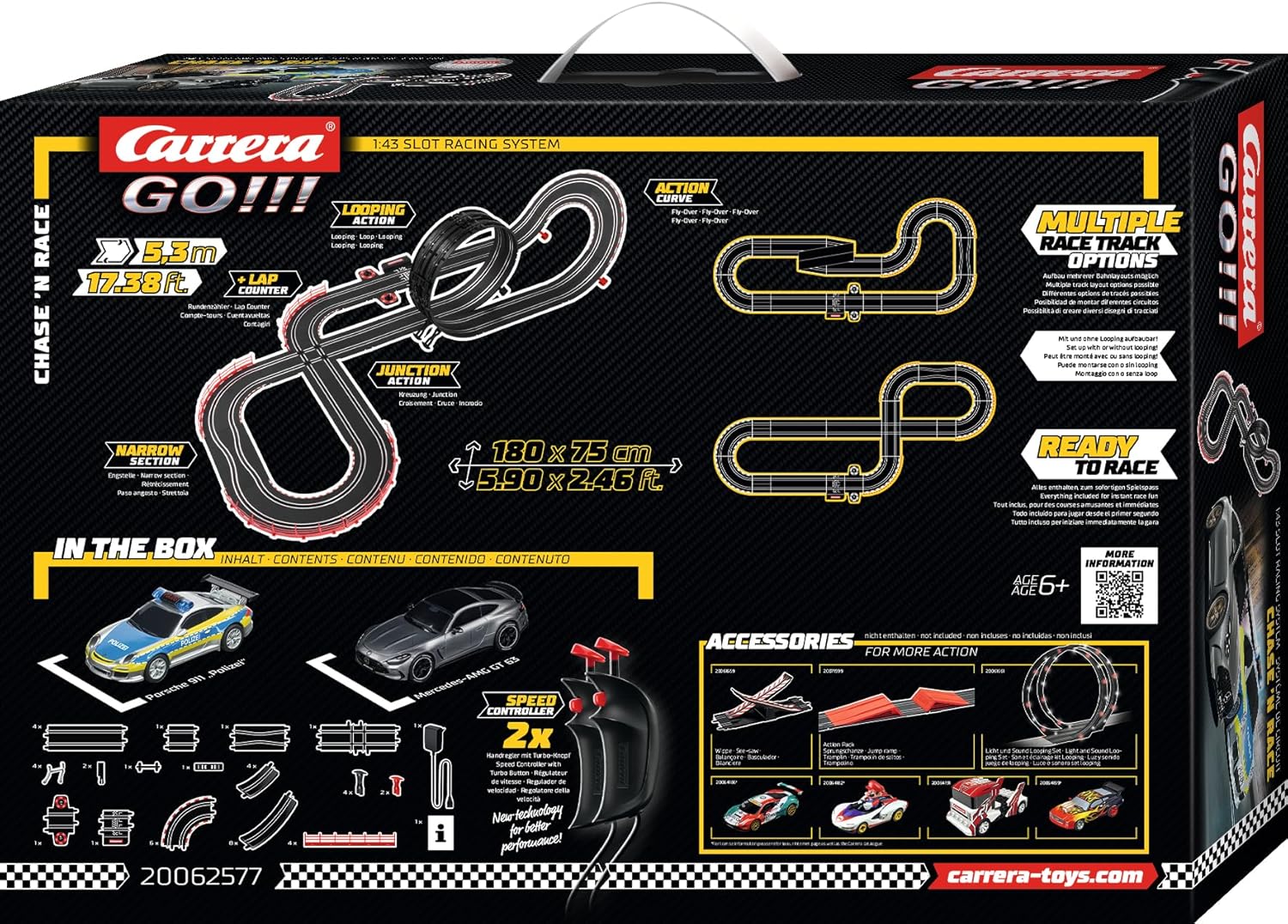 Carrera Go! Chase 'N Race 5.3M 62577 - Colorland Toys