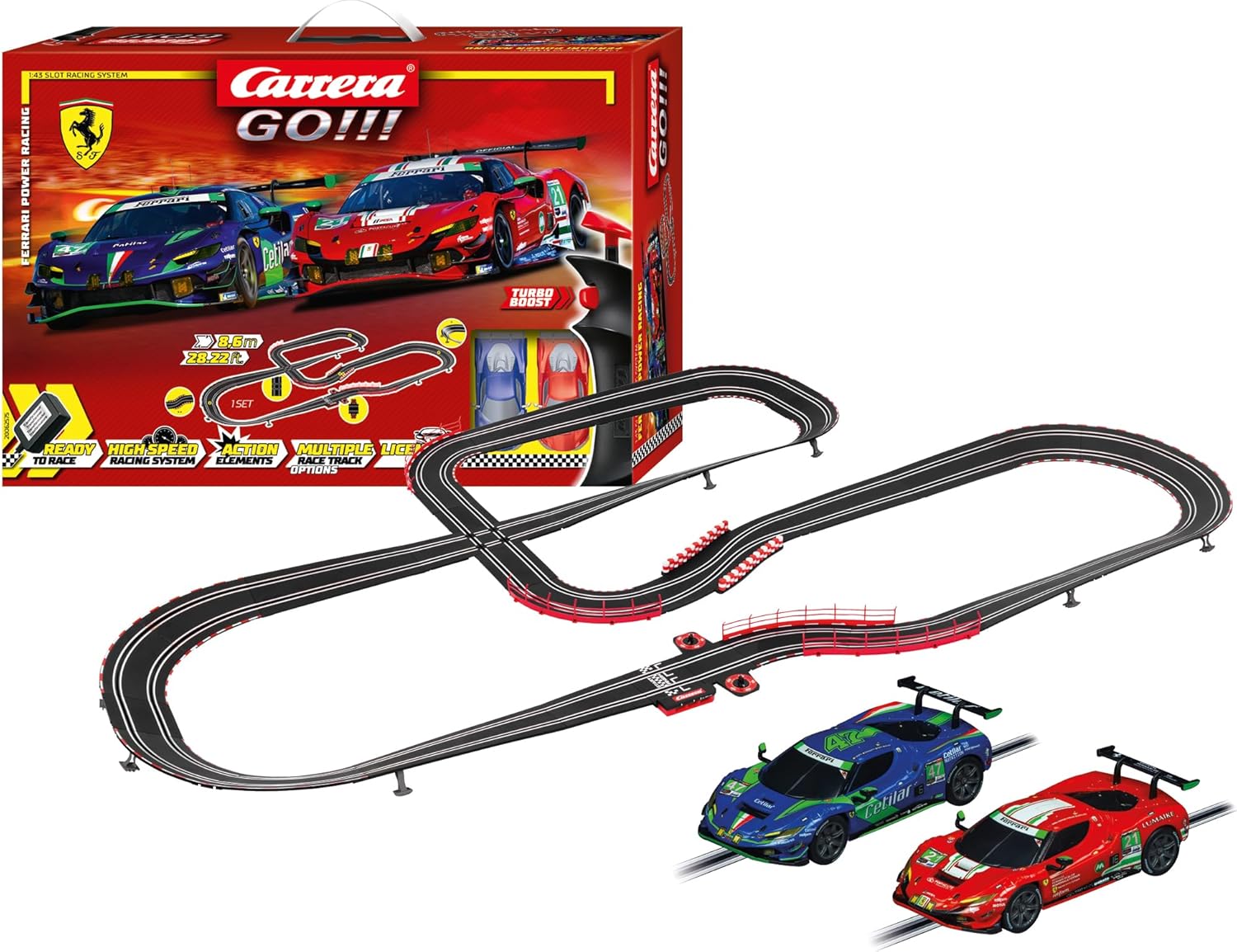 Carrera Go! Ferrari Power Racing 8.6M 62575 - Colorland Toys