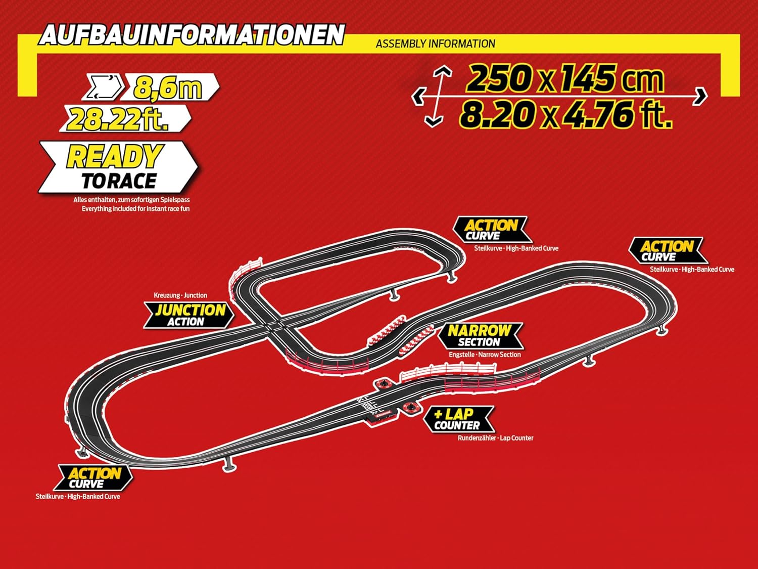 Carrera Go! Ferrari Power Racing 8.6M 62575 - Colorland Toys