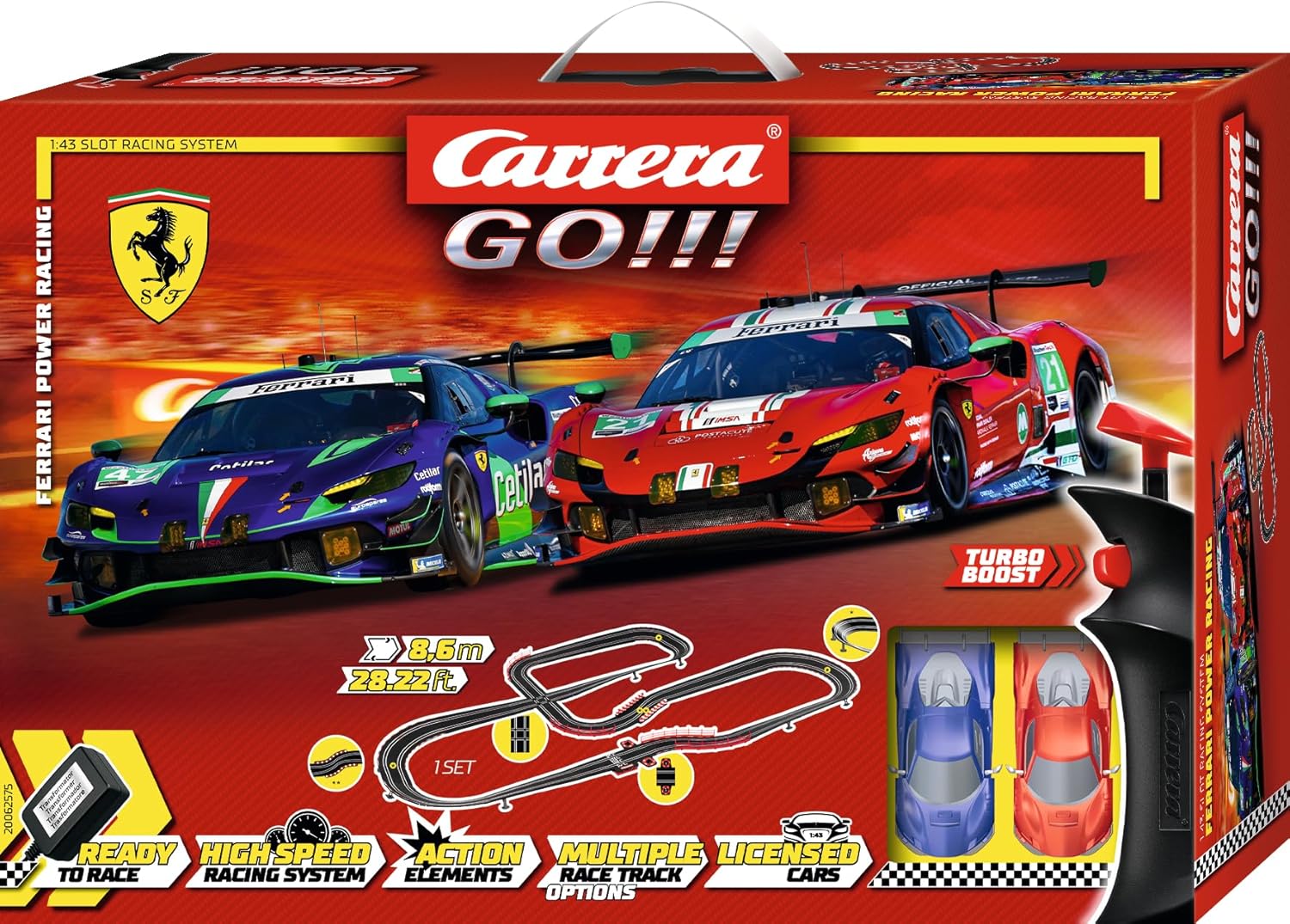 Carrera Go! Ferrari Power Racing 8.6M 62575 - Colorland Toys