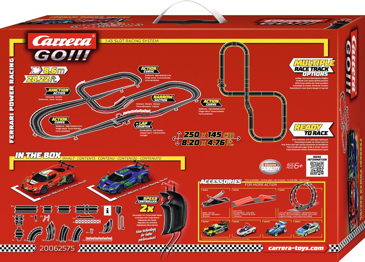 Carrera Go! Ferrari Power Racing 8.6M 62575 - Colorland Toys