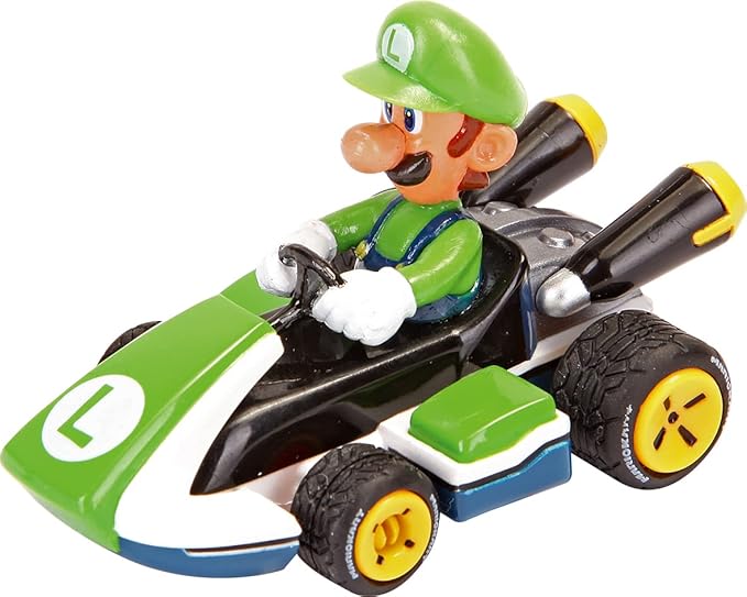Carrera Pull N Speed Mario Kart 8 - Luigi Blister 18405 - Colorland Toys