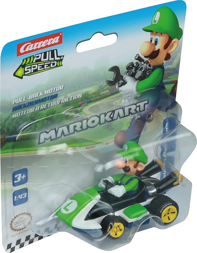 Carrera Pull N Speed Mario Kart 8 - Luigi Blister 18405 — image 3
