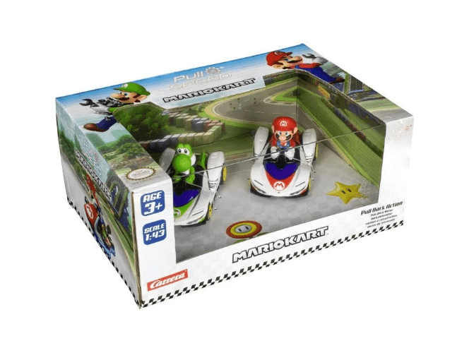 Carrera Pull N Speed Mario Kart Pack of 2 P - Wing 13022 - Colorland Toys