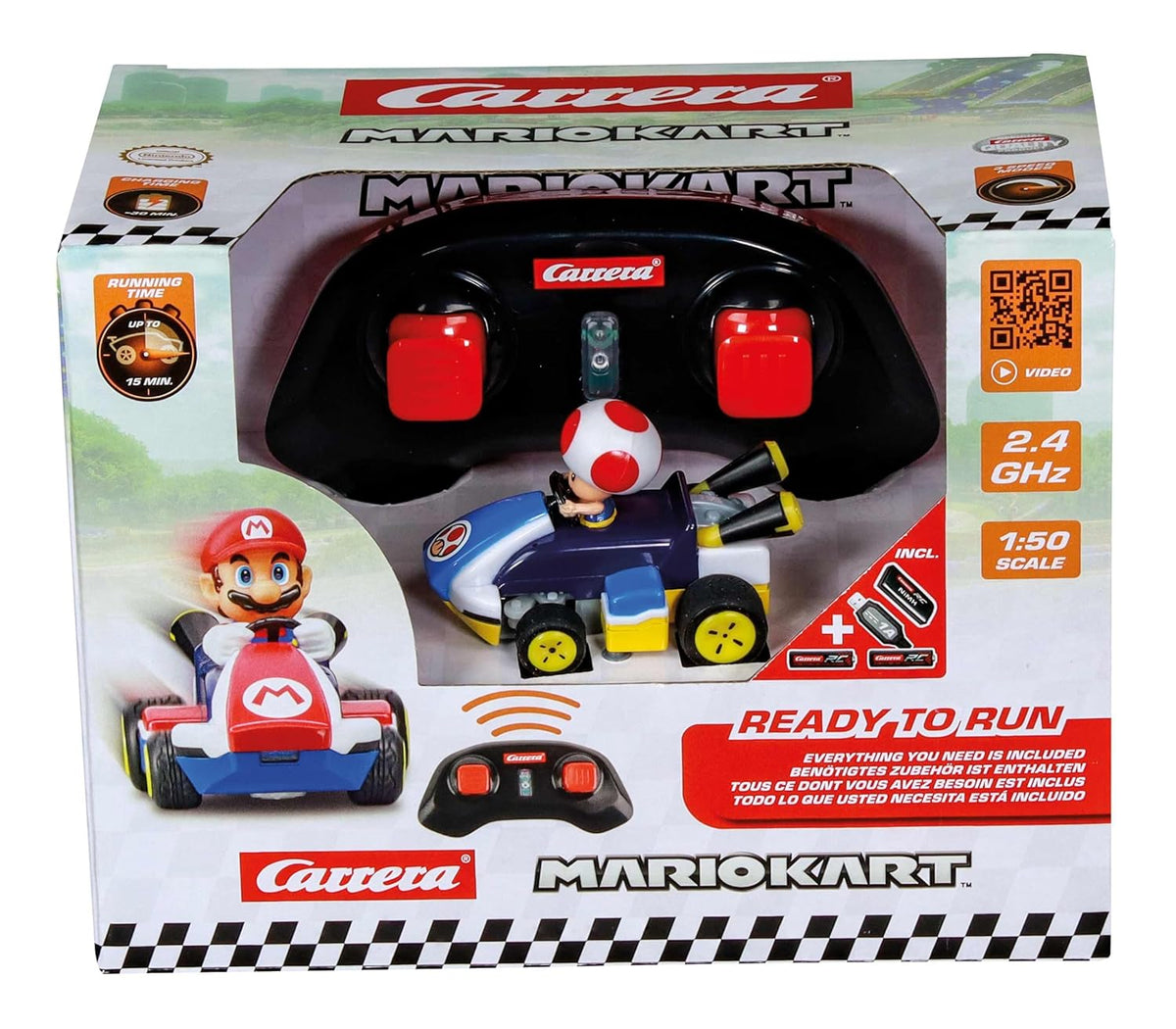 Carrera RC Mario Kart Mini Toad Blue — Ready-to-Run Remote Control Kart — image 2