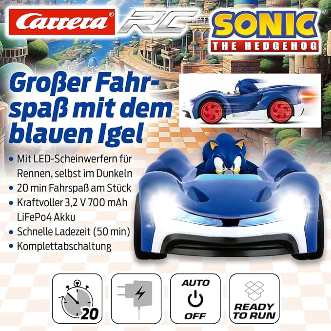 Carrera RC Sonic The Hedgedog Sonic Racer - Colorland Toys