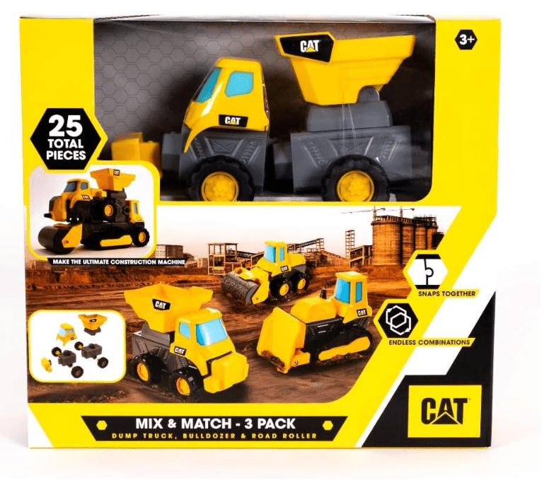 CAT Mix & Match Excavator Bulldozer & Road Roller 82737/82736 — image 1