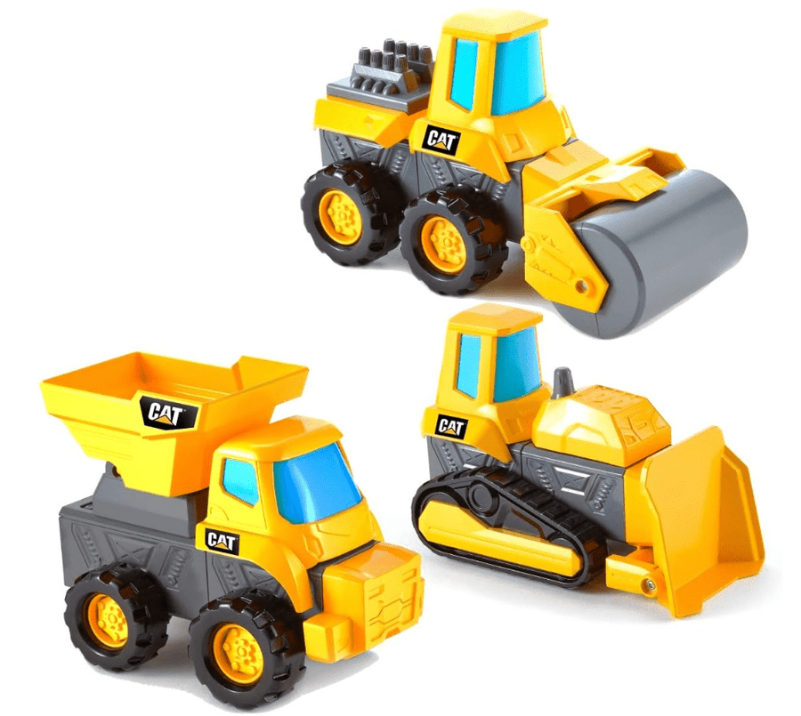 CAT Mix & Match Excavator Bulldozer & Road Roller 82737/82736 — image 2