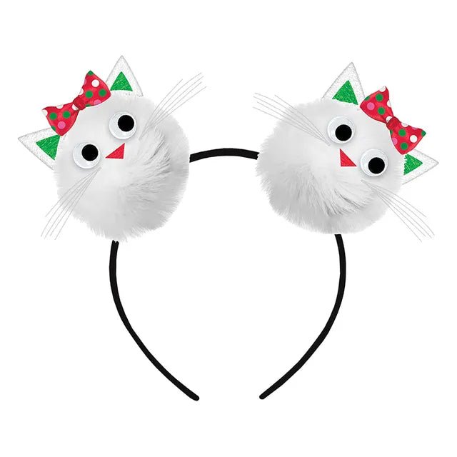 Cat Pompom Adult Headband 8402517 — image 1