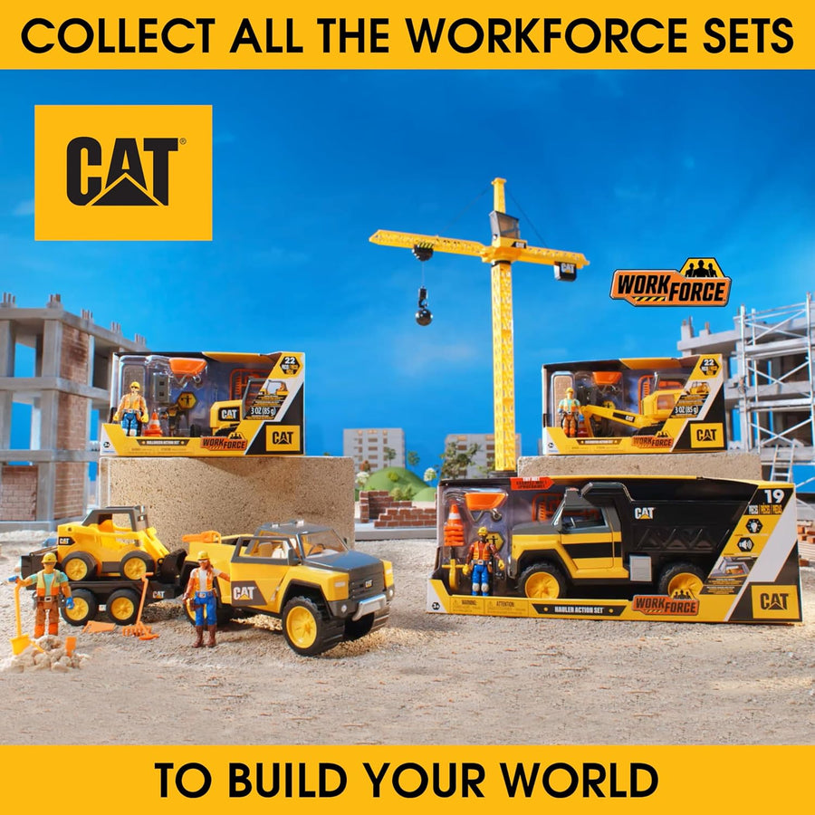 CAT Workforce Hauler Action Set 18+ Piece Construction Playset — image 4