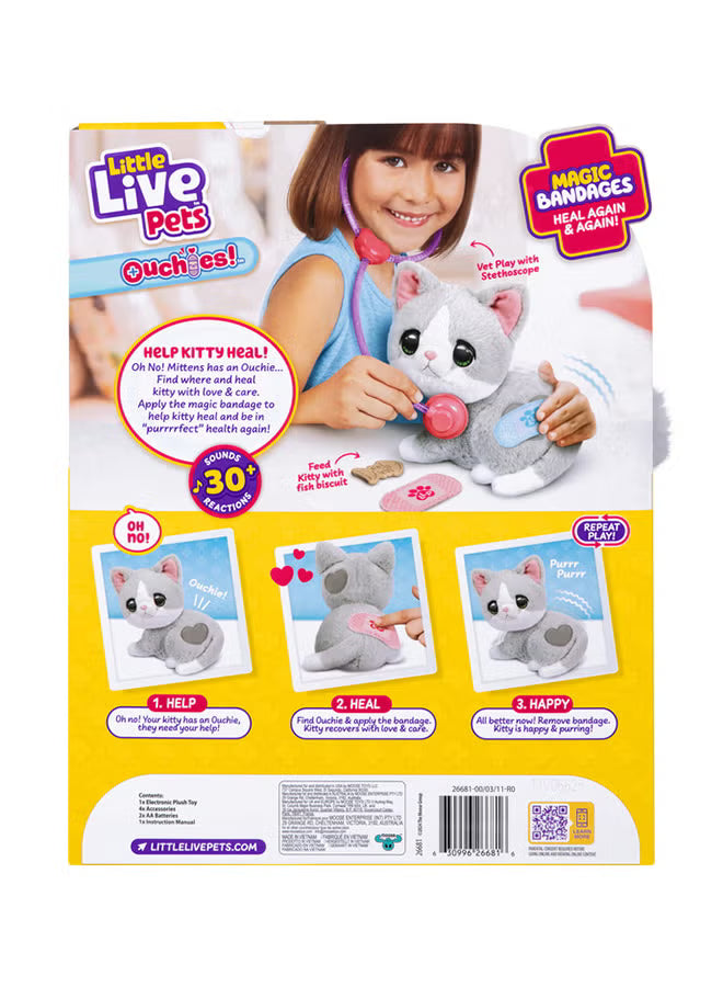 Little Live Pets Ouchies Single Pk Mittens Kitty 26681