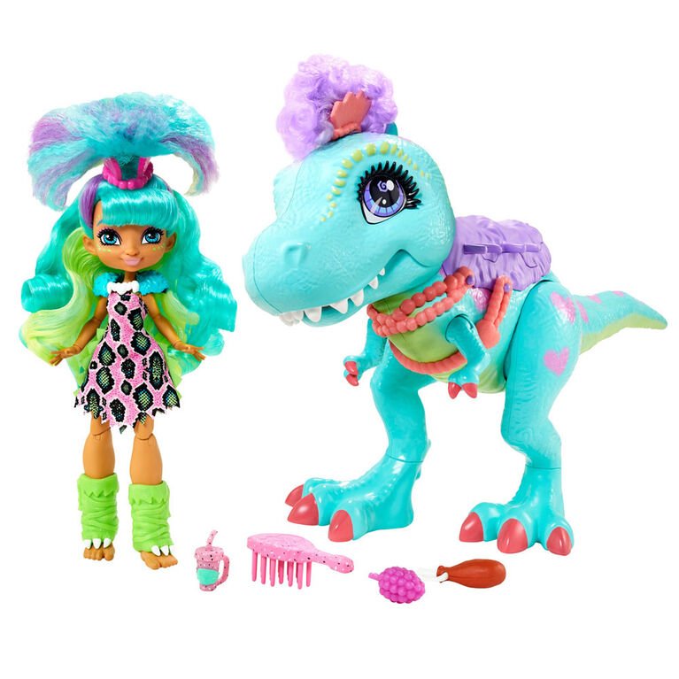 Cave Club Rockelle & Tyrasaurus Doll & Figure GTL69 — image 1