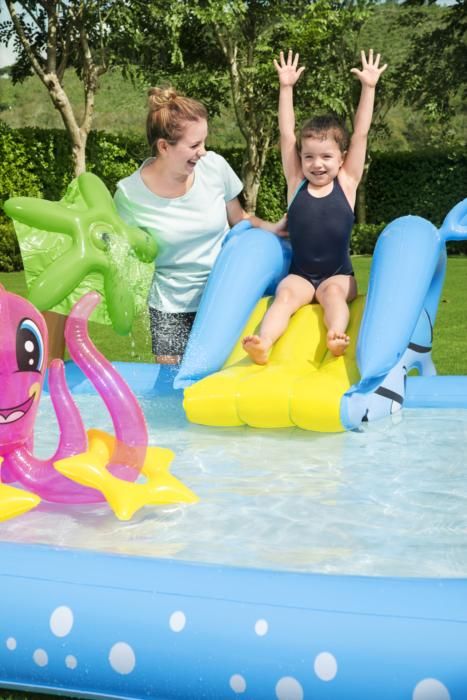 Bestway Fantastic Aquarium Play Pool 2.39m x 2.06m x 86cm 53052 - Colorland Toys