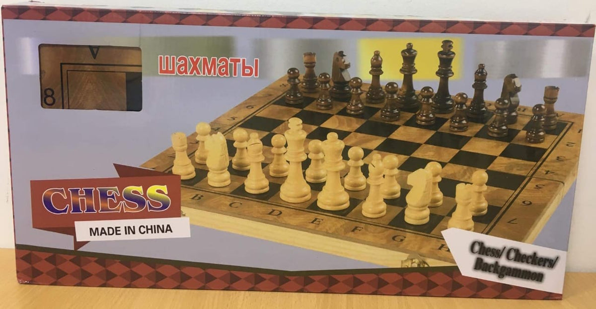 Checkers 3 In 1 Chess Backgammon — image 1