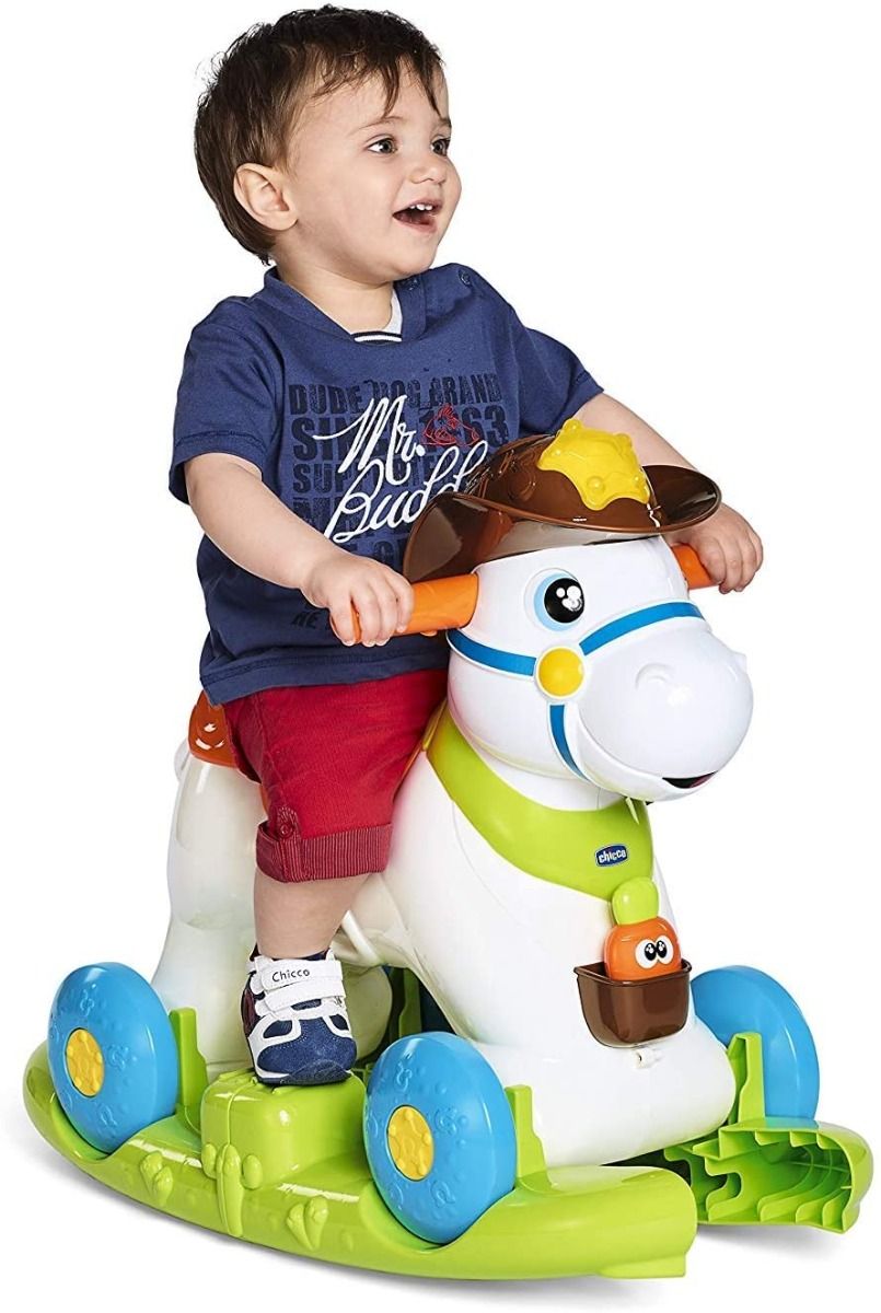 Chicco 3 - in - 1 Baby Rodeo Ride - On Baby Car CH07907 - Colorland Toys