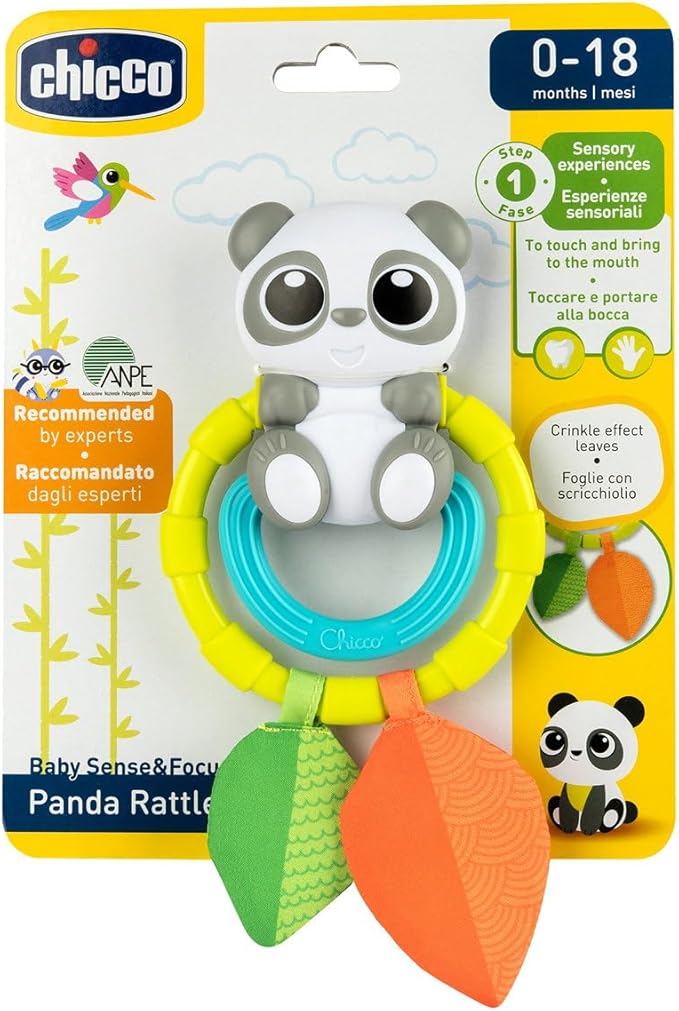 Chicco Panda Rattle – Baby Sensory Toy CH70077 - Colorland Toys