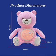 Chicco Plush Bear Pink w/ Light & Music CH07495 - 10 - Colorland Toys