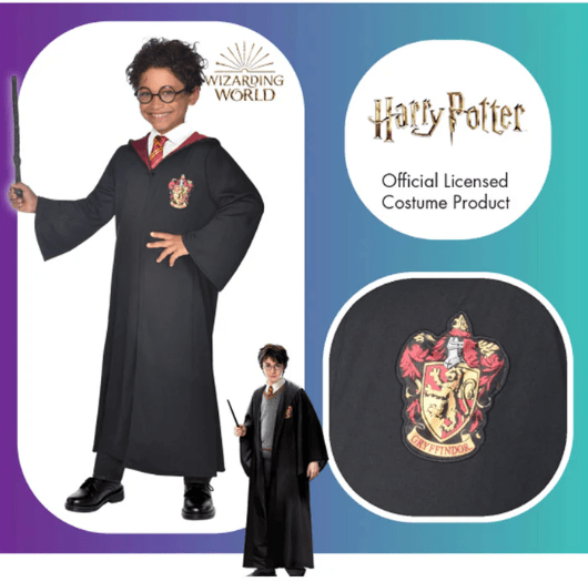 Child Harry Potter Robe Costume Kit 6-8 — image 2