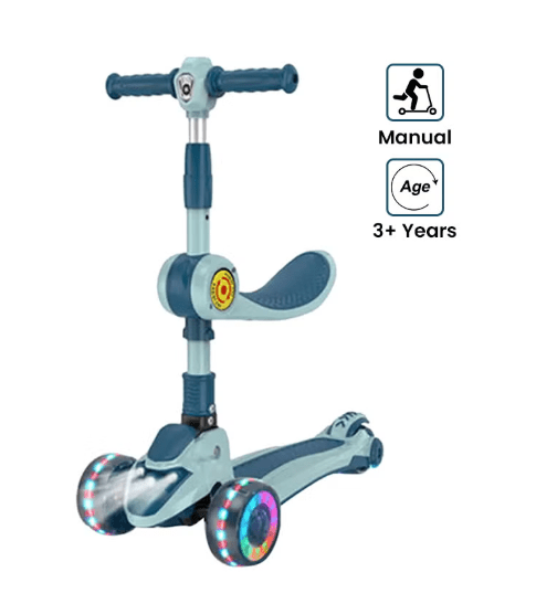 Child Scooter with Music Blue Y-ST3107 — image 1