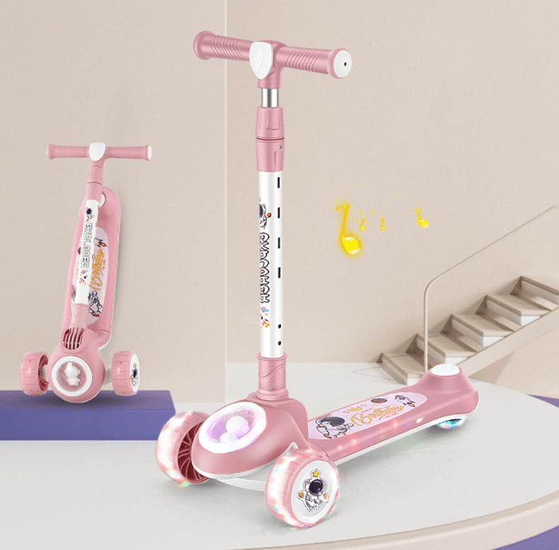 Child Scooter with Music Pink Y-ST3107 — image 1