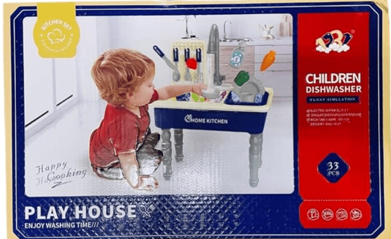 Children Dishwasher Playset 33pcs 1234-6D — image 1