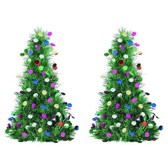 Christmas Green Tinsel Tree Centrepiece 10 - Inch 240599 - Colorland Toys