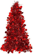 Christmas Red Tree Small Tinsel 240598